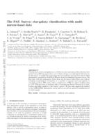 The PAU survey: star-galaxy classification with multi narrow-band data