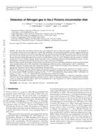 Detection of nitrogen gas in the β Pictoris circumstellar disc