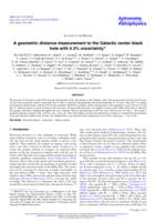 A geometric distance measurement to the Galactic center black hole with 0.3% uncertainty