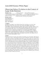Observing Galaxy Evolution in the Context of Large-Scale Structure