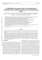 A LOFAR-IRAS cross-match study: the far-infrared radio correlation and the 150 MHz luminosity as a star-formation rate tracer