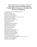 The Legacy of the Great Observatories: Panchromatic Coverage as a Strategic Goal for NASA Astrophysics