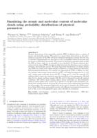 Simulating the atomic and molecular content of molecular clouds using probability distributions of physical parameters