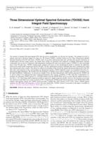 Three-Dimensional Optimal Spectral Extraction (TDOSE) from integral field spectroscopy