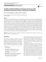 The effect of patients' feedback on treatment outcome in a child and adolescent psychiatric sample: a randomized controlled trial