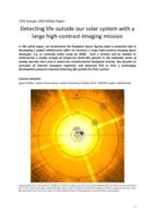 ESA Voyage 2050 White Paper: Detecting life outside our solar system with a large high-contrast-imaging mission