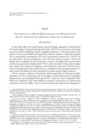 The Creation of a Review Mechanism for the UN Convention Against Transnational Organized Crime and Its Protocols