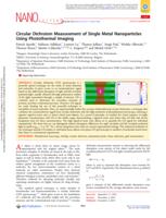 Circular dichroism measurement of single metal nanoparticles using photothermal imaging