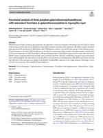 Functional analysis of three putative galactofuranosyltransferases with redundant functions in galactofuranosylation in Aspergillus niger