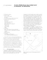 The Early/Middle Bronze Age multiple burial at Wassenaar, the Netherlands
