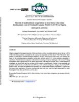 The role of multinational corporations in local dairy value chain development: a case of Friesland Campina WAMCO (FCW) in Nigeria