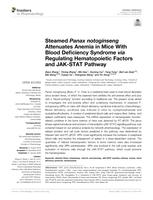 Steamed panax notoginseng attenuates anemia in mice with blood deficiency syndrome via regulating hematopoietic factors and jak-stat pathway