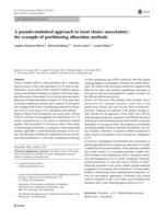 A pseudo-statistical approach to treat choice uncertainty: the example of partitioning allocation methods