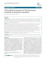 Transcriptional response of Saccharomyces cerevisiae to potassium starvation