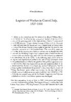 Logistics of Warfare in Central Italy, 1527-1530