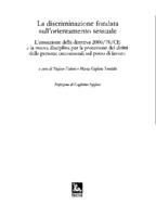 Legislazione in quindici Stati membri dell'UE contro la discriminazione nel lavoro basata sull' orientamento sessuale: l'attuazione della direttiva 2000/78/CE