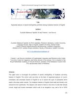 Segmental analysis of speech intelligibility problems among Sudanese listeners of English