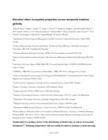 Elevation alters ecosystem properties across temperate treelines globally