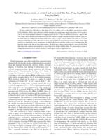 Hall effect measurements on strained and unstrained thin films of La0.7Ca0.3MnO3 and La0.7Sr0.3MnO3