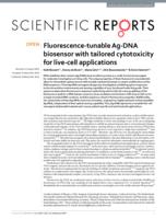 Fluorescence-tunable Ag-DNA biosensor with tailored cytotoxicity for live-cell applications