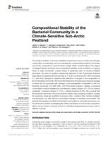 Compositional Stability of the Bacterial Community in a Climate-Sensitive Sub-Arctic Peatland