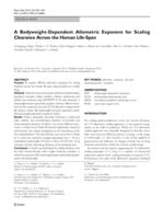 A bodyweight-dependent allometric exponent for scaling clearance across the human life-span.