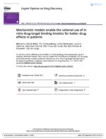 Mechanistic models enable the rational use of in vitro drug-target binding kinetics for better drug effects in patients.