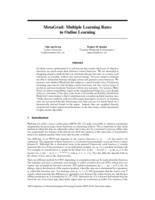 MetaGrad: Multiple Learning Rates in Online Learning