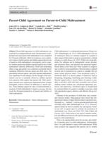 Parent-child agreement on parent-to-child maltreatment