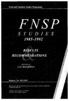 FNSP-studies, 1985-1992: results and recommendations