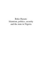 Boko Haram: Islamism, politics, security and the state in Nigeria