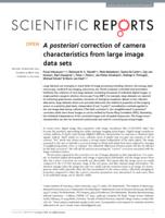 A posteriori correction of camera characteristics from large image data sets