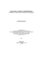 Intervention in hepatic lipid metabolism : implications for atherosclerosis progression and regression