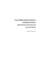From undifferentiated arthritis to rheumatoid arthritis : epidemiology, immunology and early intervention