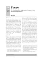 The New Long-Term Budget of the European Union and New European Taxes