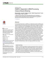 PABPN1-Dependent mRNA Processing Induces Muscle Wasting