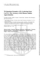 7D Quantum Dynamics of H-2 Scattering from Cu(111): The Accuracy of the Phonon Sudden Approximation