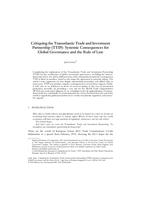 Critiquing the Transatlantic Trade and Investment Partnership (TTIP): Systemic Consequences for Global Governance and the Rule of Law