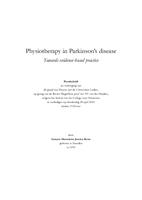 Physiotherapy in Parkinson's disease. towards evidence-based practice.