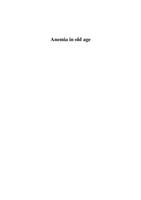 Anemia in old age