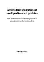 Antioxidant properties of small proline-rich proteins : from epidermal cornification to global ROS detoxification and wound healing