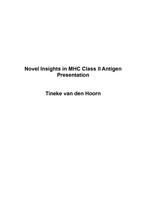Novel insights in MHC class II antigen presentation