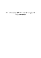 The interaction of water and hydrogen with nickel surfaces