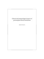 Clinical and immunological aspects of pretransplant blood transfusions