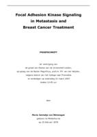 Focal adhesion kinase signaling in metastasis and breast cancer treatment