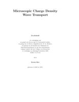 Microscopic Charge Density Wave Transport