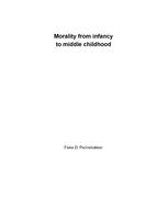 Morality from infancy to middle childhood