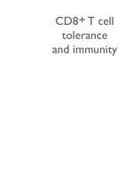 CD8+ T-cell tolerance and immunity