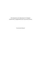 Development and adjustment of adopted adolescents : longitudinal and concurrent factors