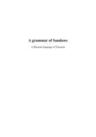A grammar of Sandawe : a Khoisan language of Tanzania